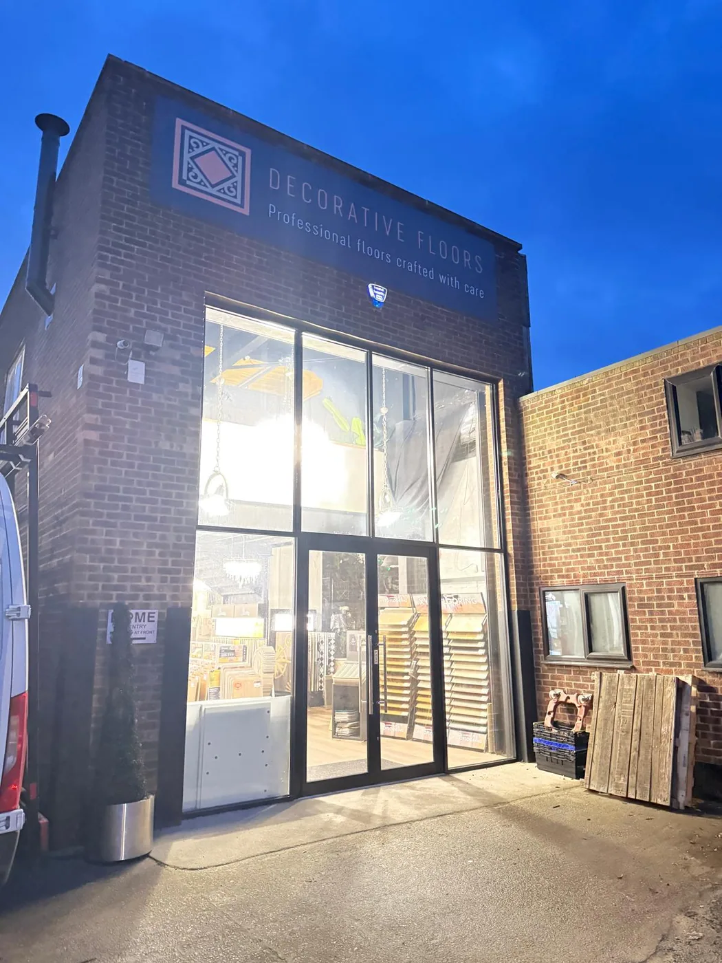Completed commercial shopfront installation by Midlands Shopfronts